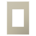 LEGRAND AWP1G3TM4 ADORNE  Titanium One-Gang-Plus Screwless Wall Plate