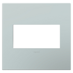 LEGRAND AWP2GBL4 ADORNE  Pale Blue Two-Gang Screwless Wall Plate with Microban