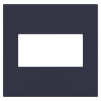 LEGRAND AWP2GBN4 ADORNE  Bleu Noir Two-Gang Screwless Wall Plate