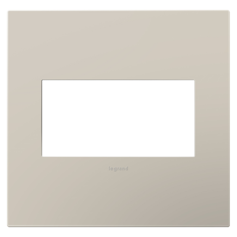 LEGRAND AWP2GGG4 ADORNE  Greige Two-Gang Screwless Wall Plate