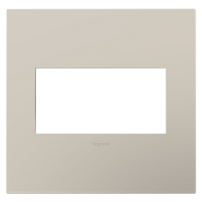 LEGRAND AWP2GGG4 ADORNE  Greige Two-Gang Screwless Wall Plate