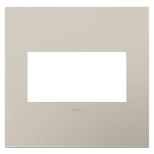 LEGRAND AWP2GGG4 ADORNE  Greige Two-Gang Screwless Wall Plate