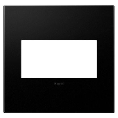 LEGRAND AWP2GGR4 ADORNE  Graphite Two-Gang Screwless Wall Plate with Microban