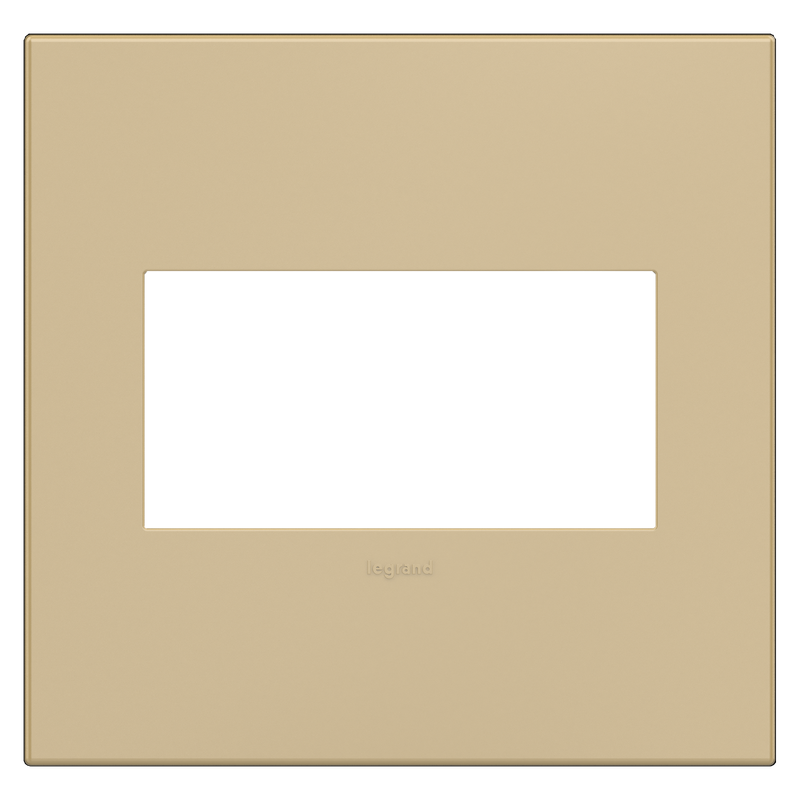 LEGRAND AWP2GGS4 ADORNE  Golden Sands Two-Gang Screwless Wall Plate