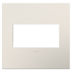 LEGRAND AWP2GLA4 ADORNE  Satin Light Almond Two-Gang Screwless Wall Plate