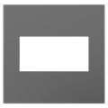 LEGRAND AWP2GMG4 ADORNE  Magnesium Two-Gang Screwless Wall Plate with Microban