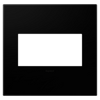 LEGRAND AWP2GNK4 ADORNE  Black Ink Two-Gang Screwless Wall Plate