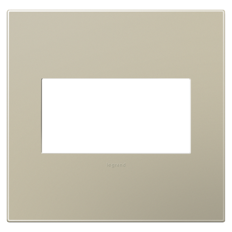 LEGRAND AWP2GTM4 ADORNE  Titanium Two-Gang Screwless Wall Plate