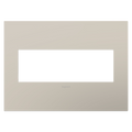 LEGRAND AWP3GGG4 ADORNE  Greige Three-Gang Screwless Wall Plate