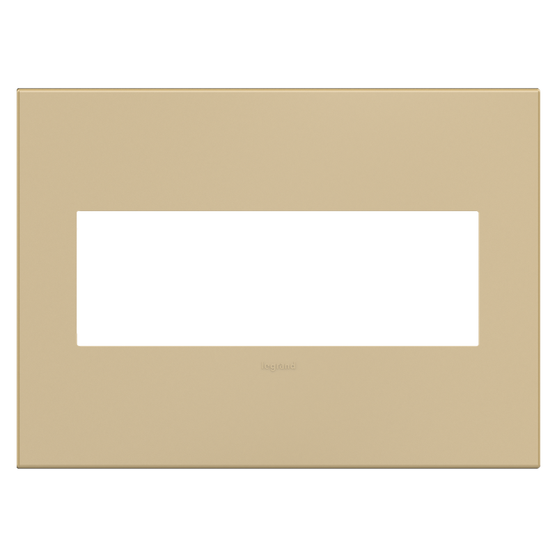 LEGRAND AWP3GGS4 ADORNE  Golden Sands Three-Gang Screwless Wall Plate