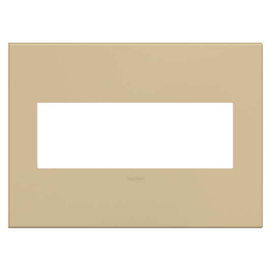 LEGRAND AWP3GGS4 ADORNE  Golden Sands Three-Gang Screwless Wall Plate