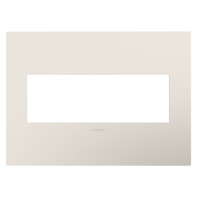 LEGRAND AWP3GLA4 ADORNE  Satin Light Almond Three-Gang Screwless Wall Plate