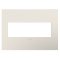 LEGRAND AWP3GLA4 ADORNE  Satin Light Almond Three-Gang Screwless Wall Plate