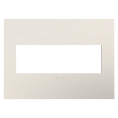 LEGRAND AWP3GLA4 ADORNE  Satin Light Almond Three-Gang Screwless Wall Plate