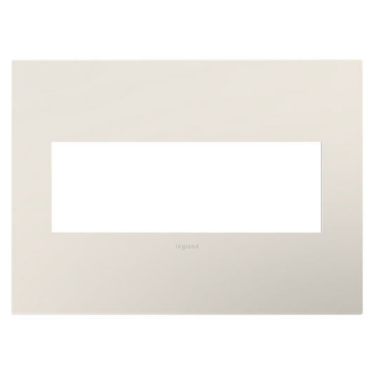 LEGRAND AWP3GLA4 ADORNE  Satin Light Almond Three-Gang Screwless Wall Plate