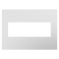LEGRAND AWP3GPW4 ADORNE  Matte White Three-Gang Screwless Wall Plate with Microban