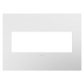 LEGRAND AWP3GWH4 ADORNE  Gloss White Three-Gang Screwless Wall Plate with Microban
