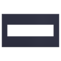 LEGRAND AWP4GBN4 ADORNE  Bleu Noir Four-Gang Screwless Wall Plate