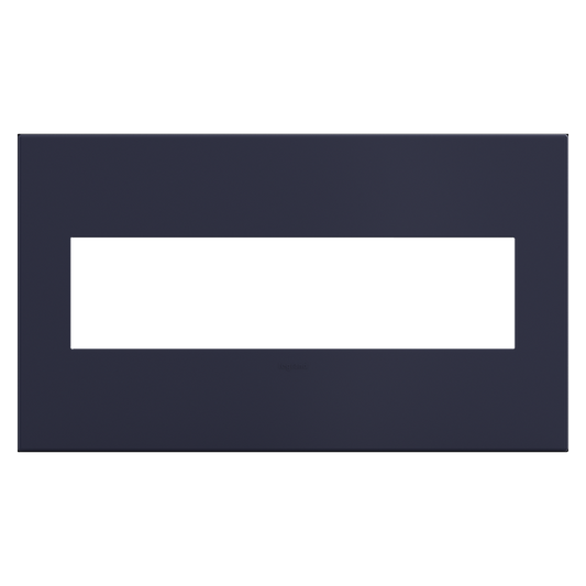 LEGRAND AWP4GBN4 ADORNE  Bleu Noir Four-Gang Screwless Wall Plate