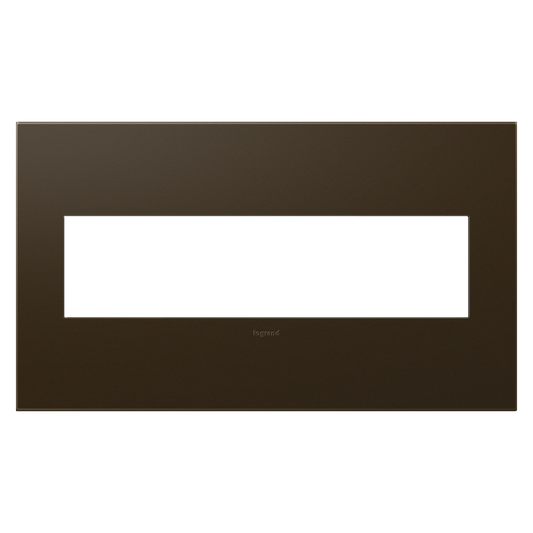 LEGRAND AWP4GBR4 ADORNE  Bronze Four-Gang Screwless Wall Plate