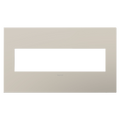LEGRAND AWP4GGG4 ADORNE  Greige Four-Gang Screwless Wall Plate