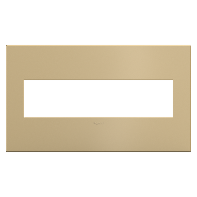 LEGRAND AWP4GGS4 ADORNE  Golden Sands Four-Gang Screwless Wall Plate