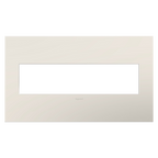 LEGRAND AWP4GLA4 ADORNE  Satin Light Almond Four-Gang Screwless Wall Plate