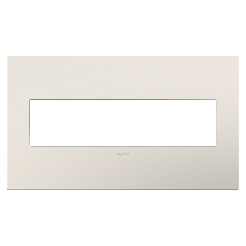 LEGRAND AWP4GLA4 ADORNE  Satin Light Almond Four-Gang Screwless Wall Plate