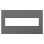 LEGRAND AWP4GMG4 ADORNE  Magnesium Four-Gang Screwless Wall Plate with Microban