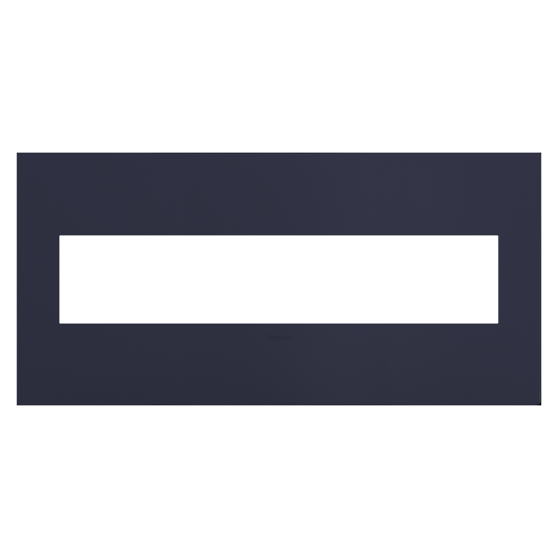 LEGRAND AWP5GBN1 ADORNE  Bleu Noir Five-Gang Screwless Wall Plate