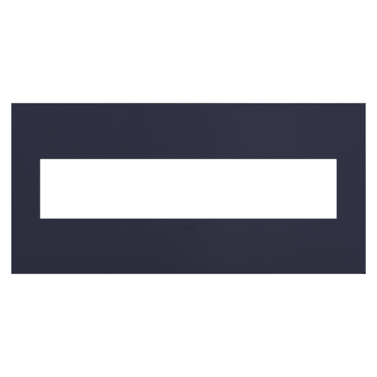 LEGRAND AWP5GBN1 ADORNE  Bleu Noir Five-Gang Screwless Wall Plate
