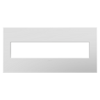 LEGRAND AWP5GPW1 ADORNE  Matte White Five-Gang Screwless Wall Plate with Microban
