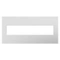 LEGRAND AWP5GWH1 ADORNE  Gloss White Five-Gang Screwless Wall Plate with Microban