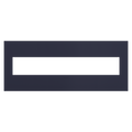 LEGRAND AWP6GBN1 ADORNE  Bleu Noir Six-Gang Screwless Wall Plate