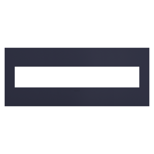 LEGRAND AWP6GBN1 ADORNE  Bleu Noir Six-Gang Screwless Wall Plate