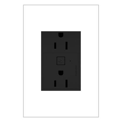 LEGRAND WNAR153G1 ADORNE  15A Smart Outlet with Netatmo Plus-Size, Graphite