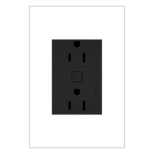 LEGRAND WNAR153G1 ADORNE  15A Smart Outlet with Netatmo Plus-Size, Graphite