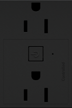 LEGRAND WNAR153G1 ADORNE  15A Smart Outlet with Netatmo Plus-Size, Graphite