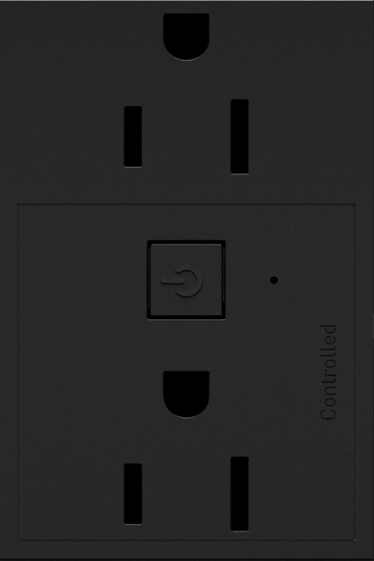 LEGRAND WNAR153G1 ADORNE  15A Smart Outlet with Netatmo Plus-Size, Graphite