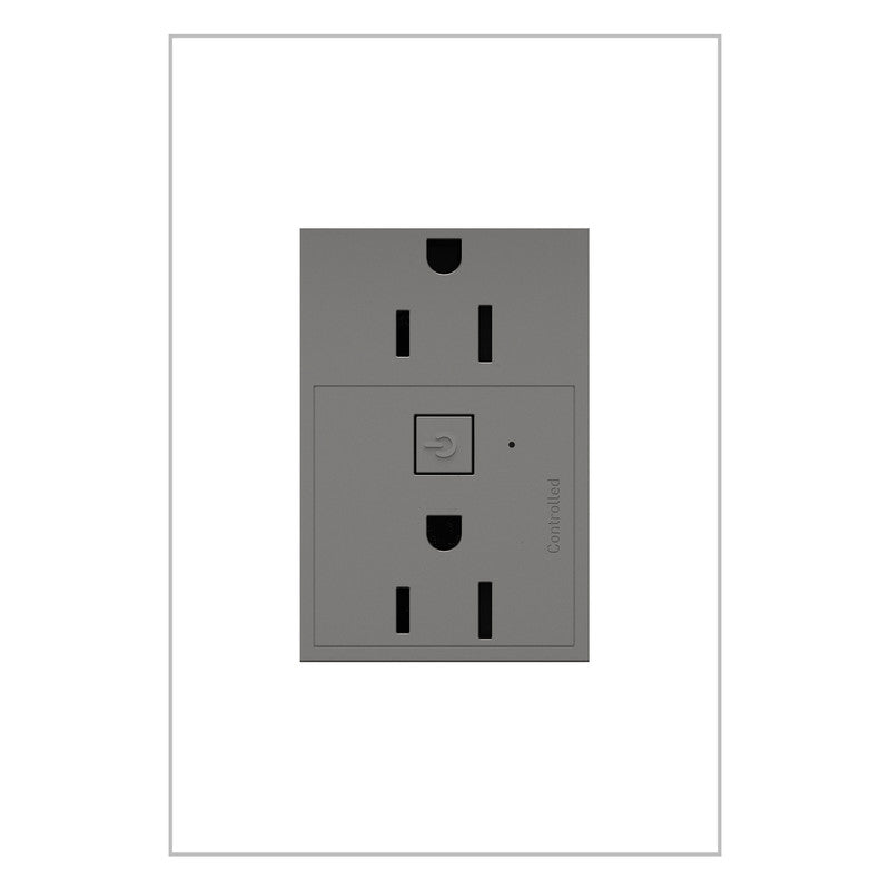 LEGRAND WNAR153M1 ADORNE  15A Smart Outlet with Netatmo Plus-Size, Magnesium