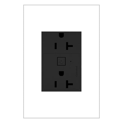 LEGRAND WNAR203G1 ADORNE  20A Smart Outlet with Netatmo, Plus-Size, Graphite