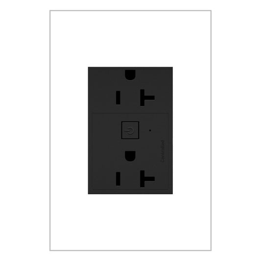 LEGRAND WNAR203G1 ADORNE  20A Smart Outlet with Netatmo, Plus-Size, Graphite