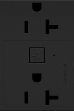 LEGRAND WNAR203G1 ADORNE  20A Smart Outlet with Netatmo, Plus-Size, Graphite