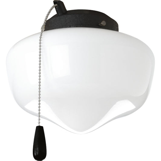 PROGRESS LIGHTING P2601-80WB AirPro Collection One-Light Ceiling Fan Light in Forged Black