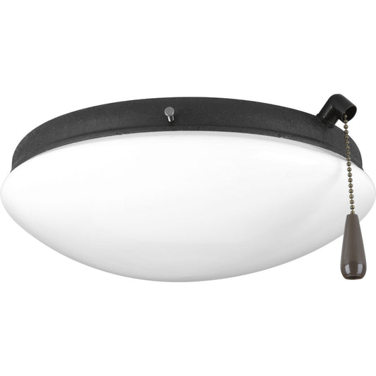 PROGRESS LIGHTING P2611-80WB AirPro Collection Two-Light Ceiling Fan Light in Forged Black