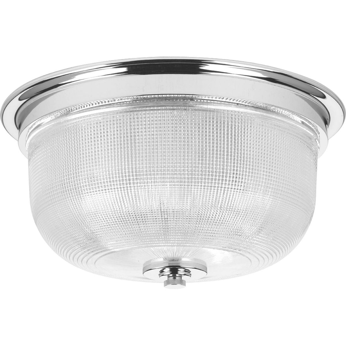 PROGRESS LIGHTING P3740-15 Polished Chrome Archie Collection Two-Light 12-3/8" Close-to-Ceiling