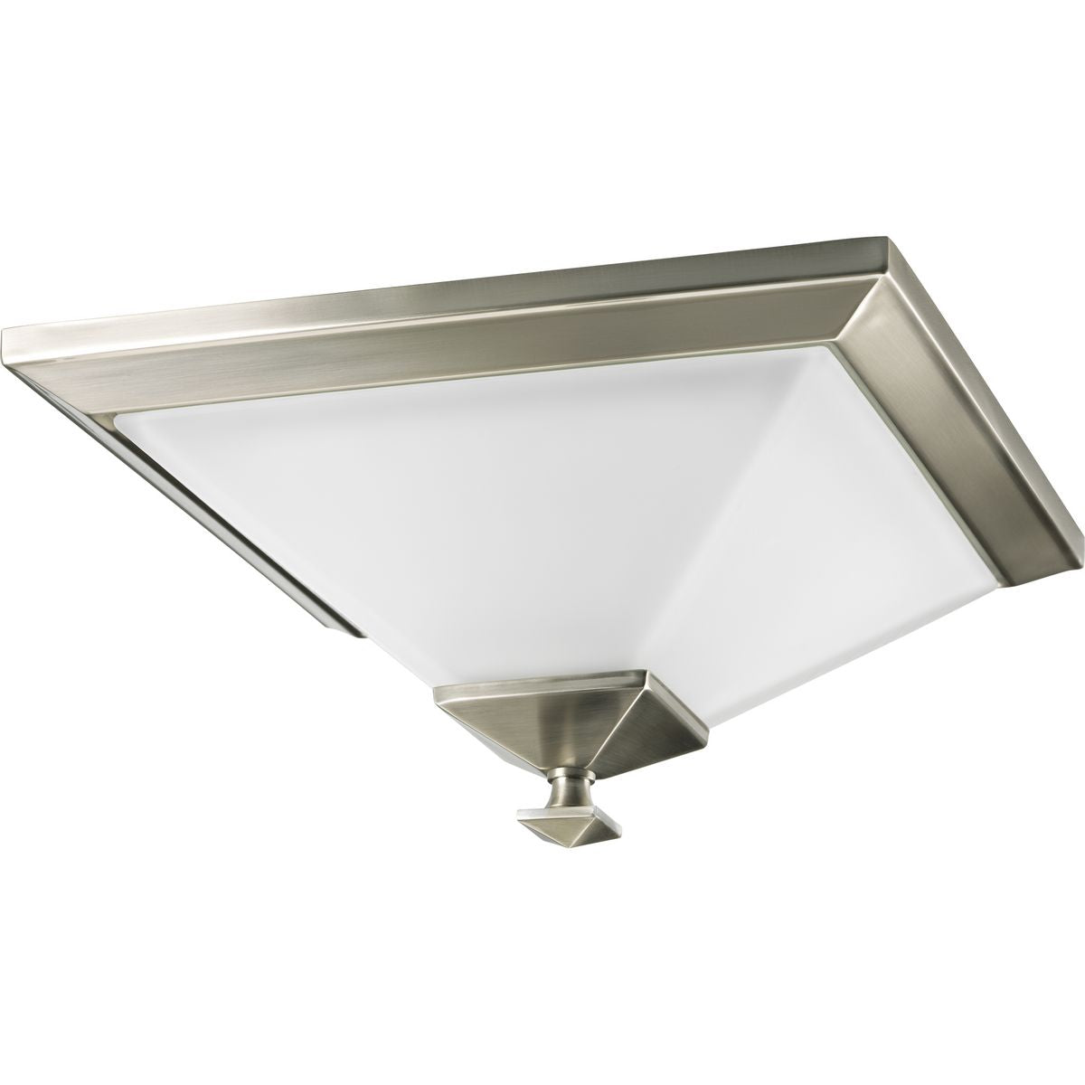 PROGRESS LIGHTING P3854-09 Brushed Nickel Clifton Heights Collection Brushed Nickel One-Light 12-1/2" Flush Mount