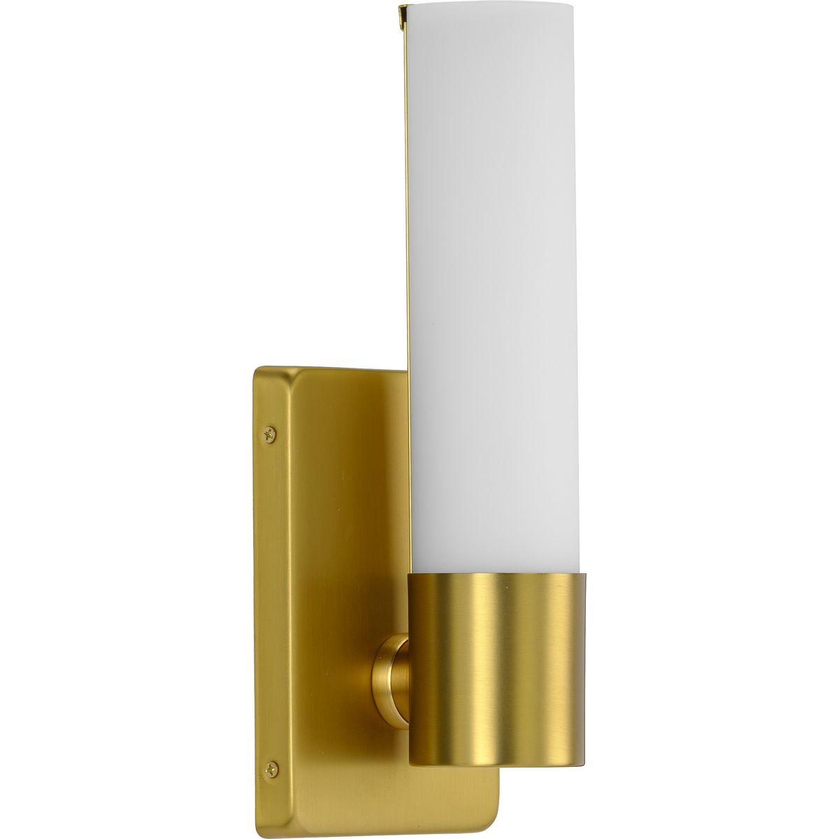 PROGRESS LIGHTING P710047-012-30 Satin Brass Blanco LED Collection Satin Brass One-Light LED Wall Bracket