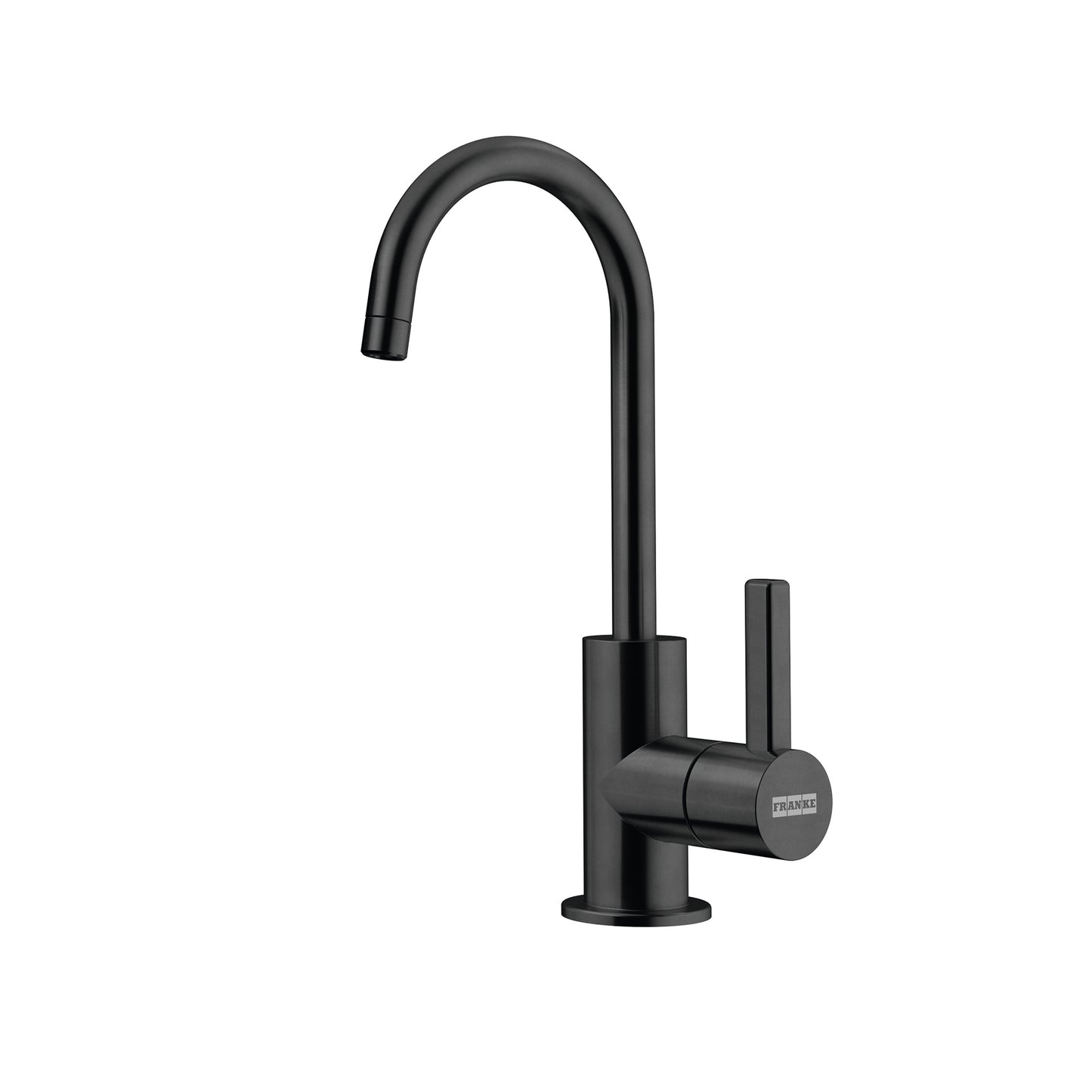 FRANKE UNJ-FW-IBK 8.75-in Single Handle Cold Water Filtration Faucet in Industrial Black In Industrial Black