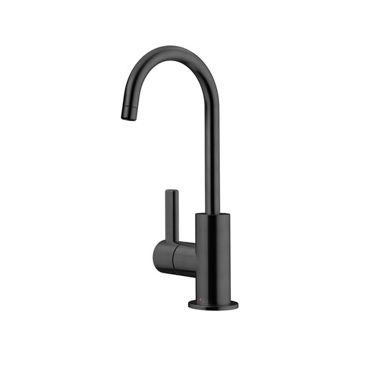 FRANKE UNJ-HO-IBK 8.75-in Single Handle Hot Water Filtration Faucet in Industrial Black In Industrial Black